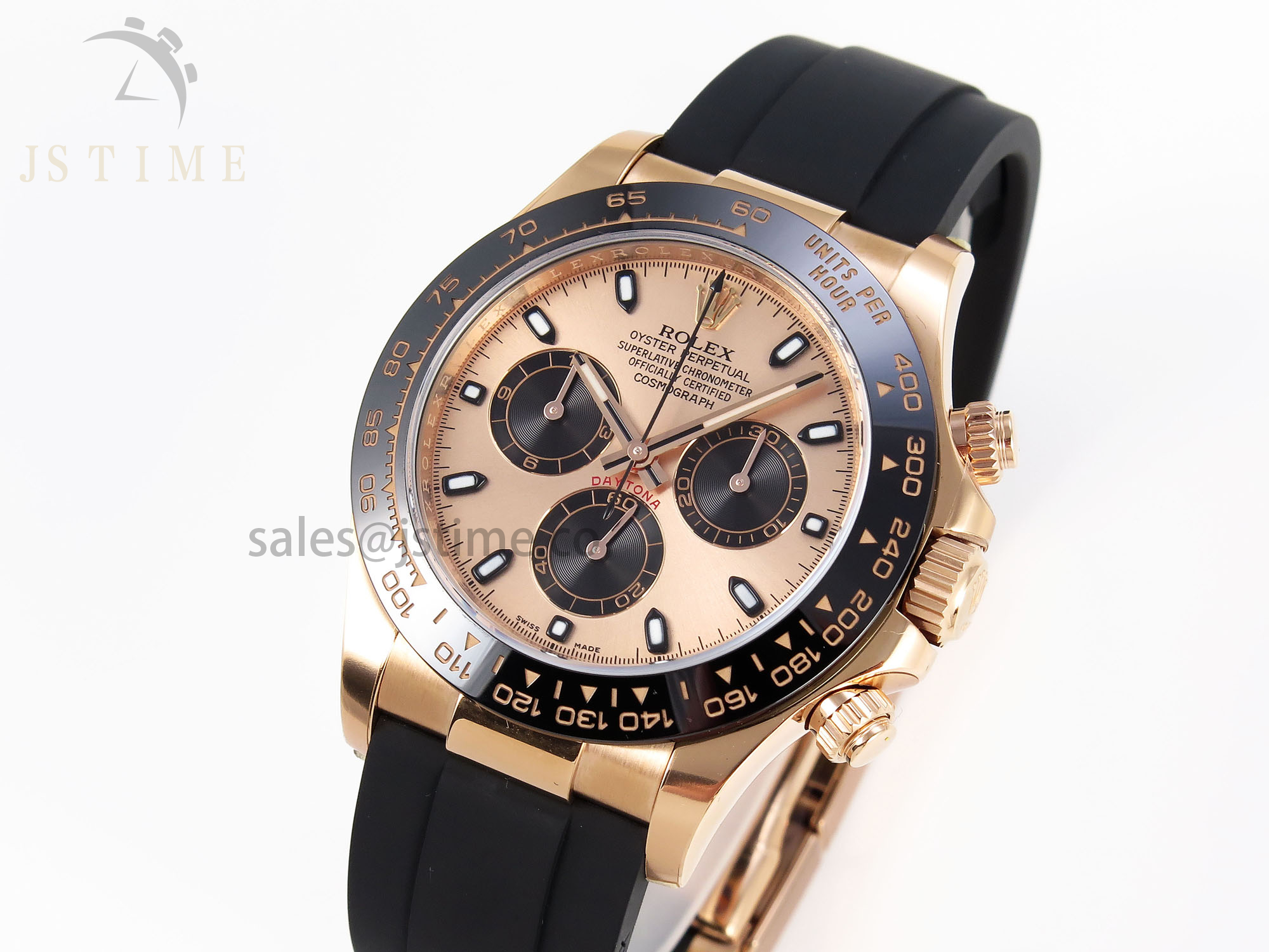 Daytona 116515 CLEAN 1:1 BEST EDITION RG DIAL BLACK MARKERS ON OYSTERFLEX STRAP SA4130 V2