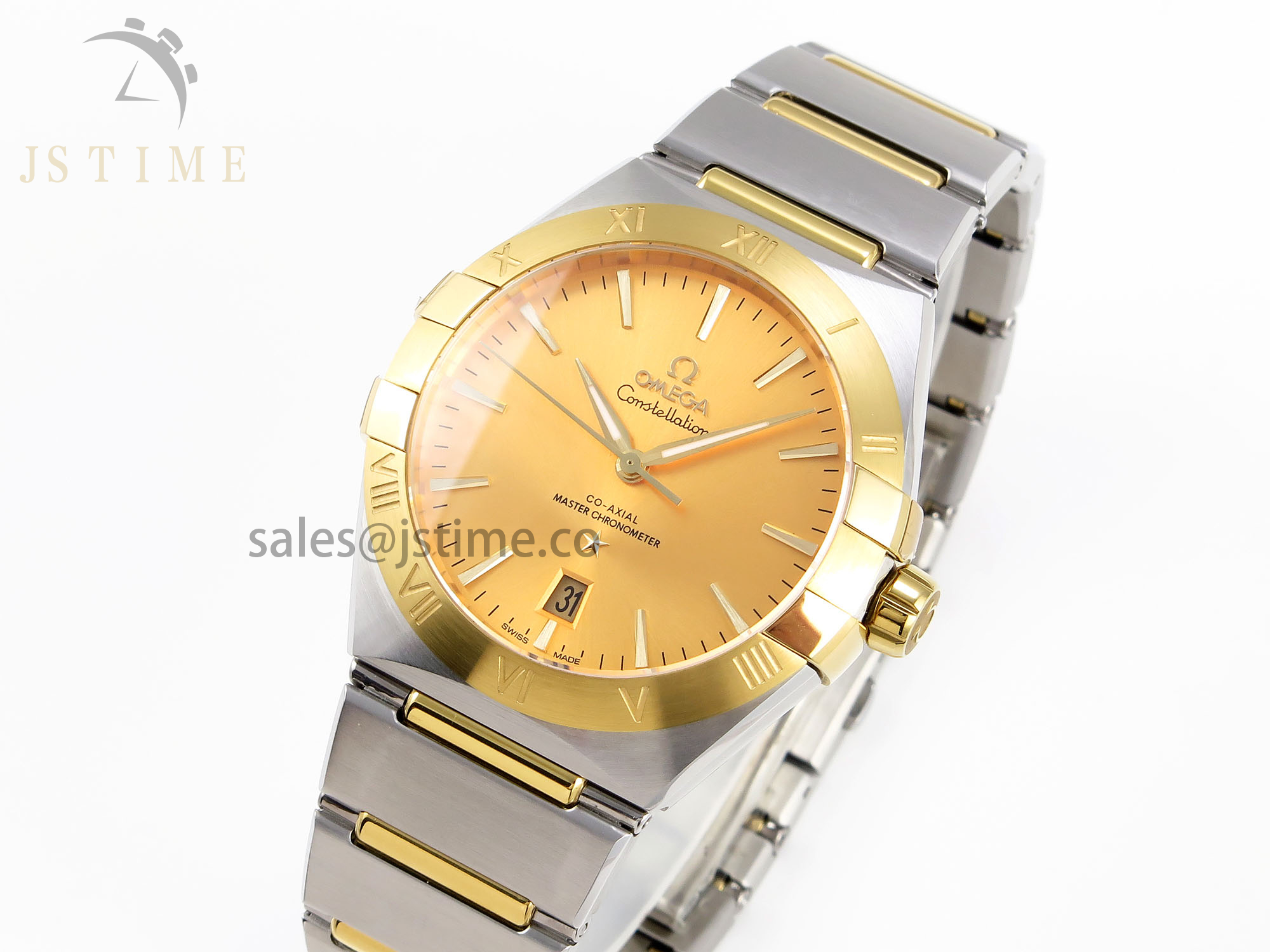 CONSTELLATION 39MM SS/YG ASWF 1:1 BEST EDITION YG DIAL ON SS/YG BRACELET A8800