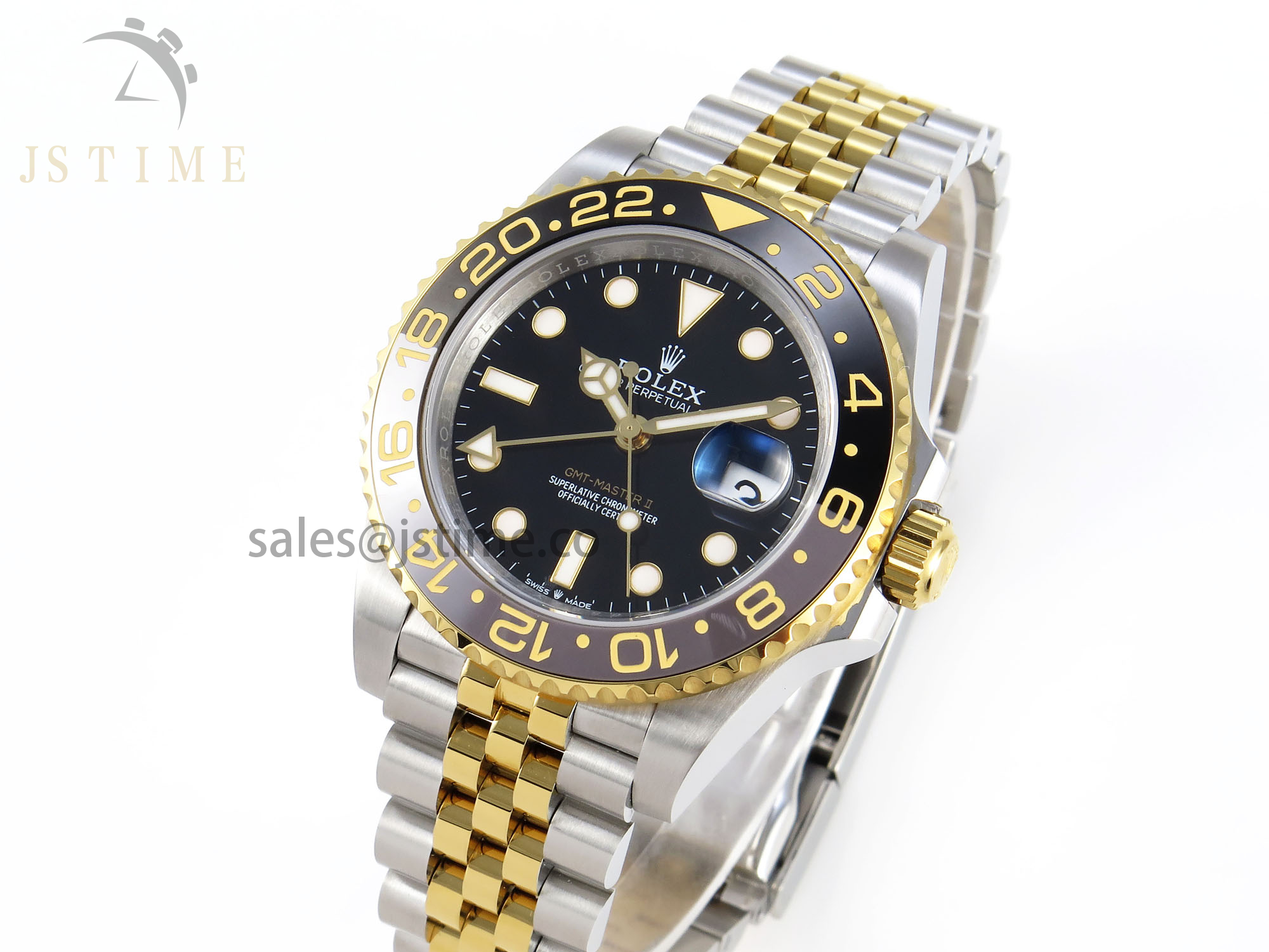 GMT Master II 126713 YG/SS APF 1:1 Best Edition Black Dial on Jubilee Bracelet VR3285 CHS
