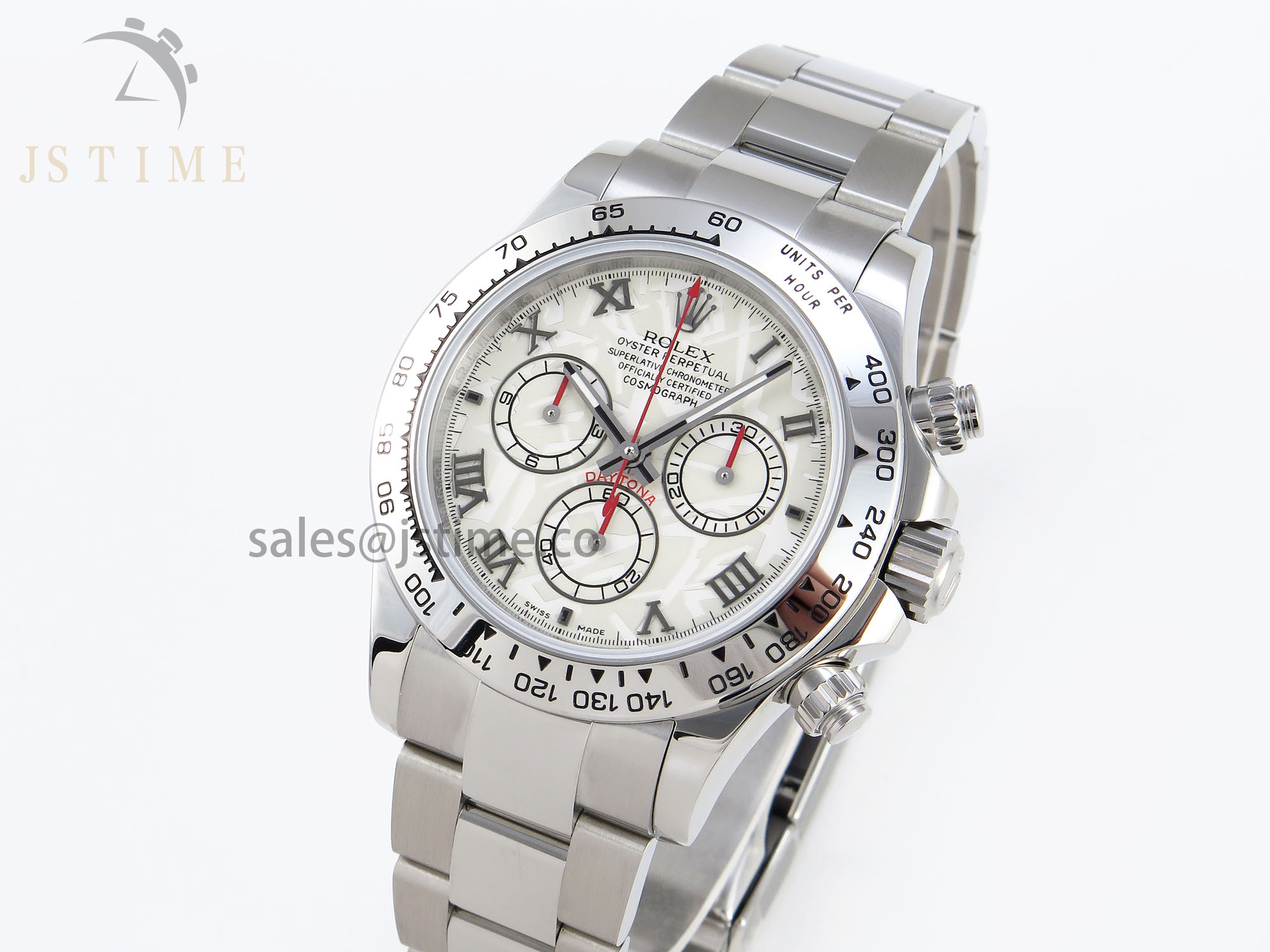 Daytona 116509 SS OMF Best Edition Meteorite Dial on SS Bracelet A7750 (Slim Movement)