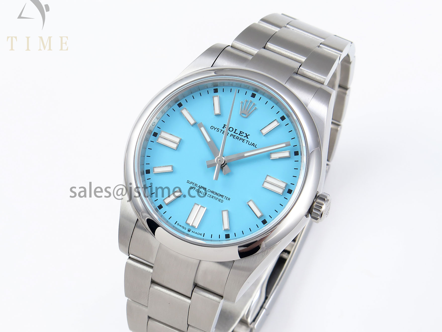 Oyster Perpetual 124300 41mm VSF 1:1 Best Edition 904L Steel Tiffany Blue Dial VS3235