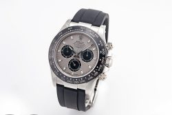 Daytona 116519 Clean Factory 1:1 Best Edition Grey Dial on Oysterflex Rubber Strap SA4130