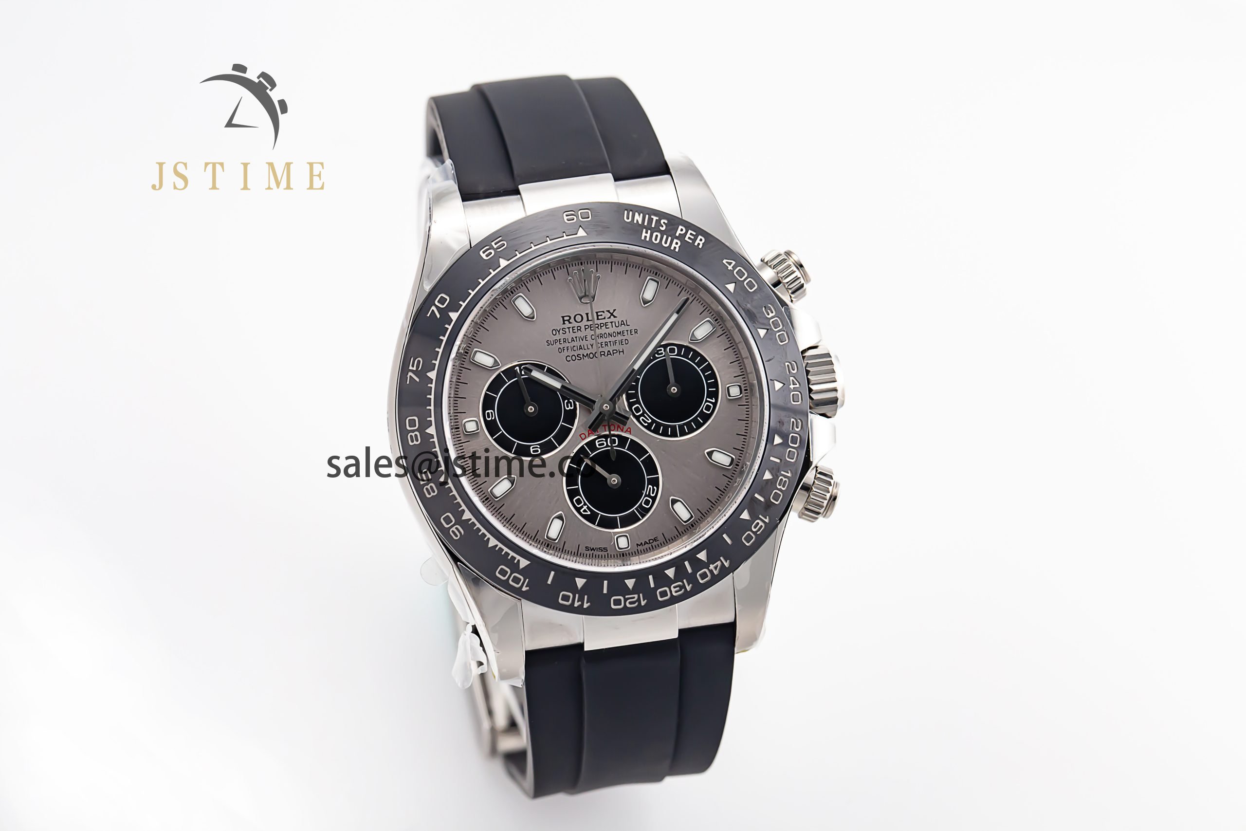 Daytona 116519 Clean Factory 1:1 Best Edition Grey Dial on Oysterflex Rubber Strap SA4130 - Image 3