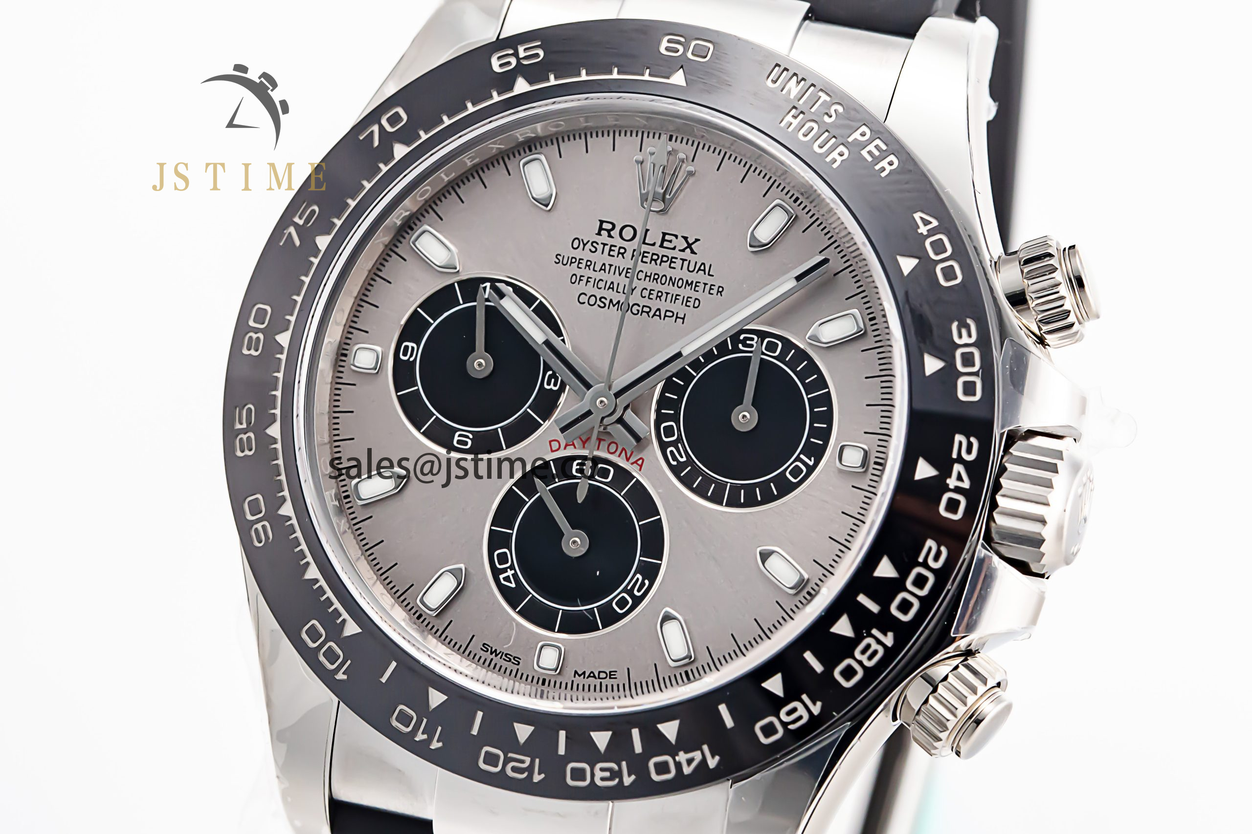 Daytona 116519 Clean Factory 1:1 Best Edition Grey Dial on Oysterflex Rubber Strap SA4130 - Image 5