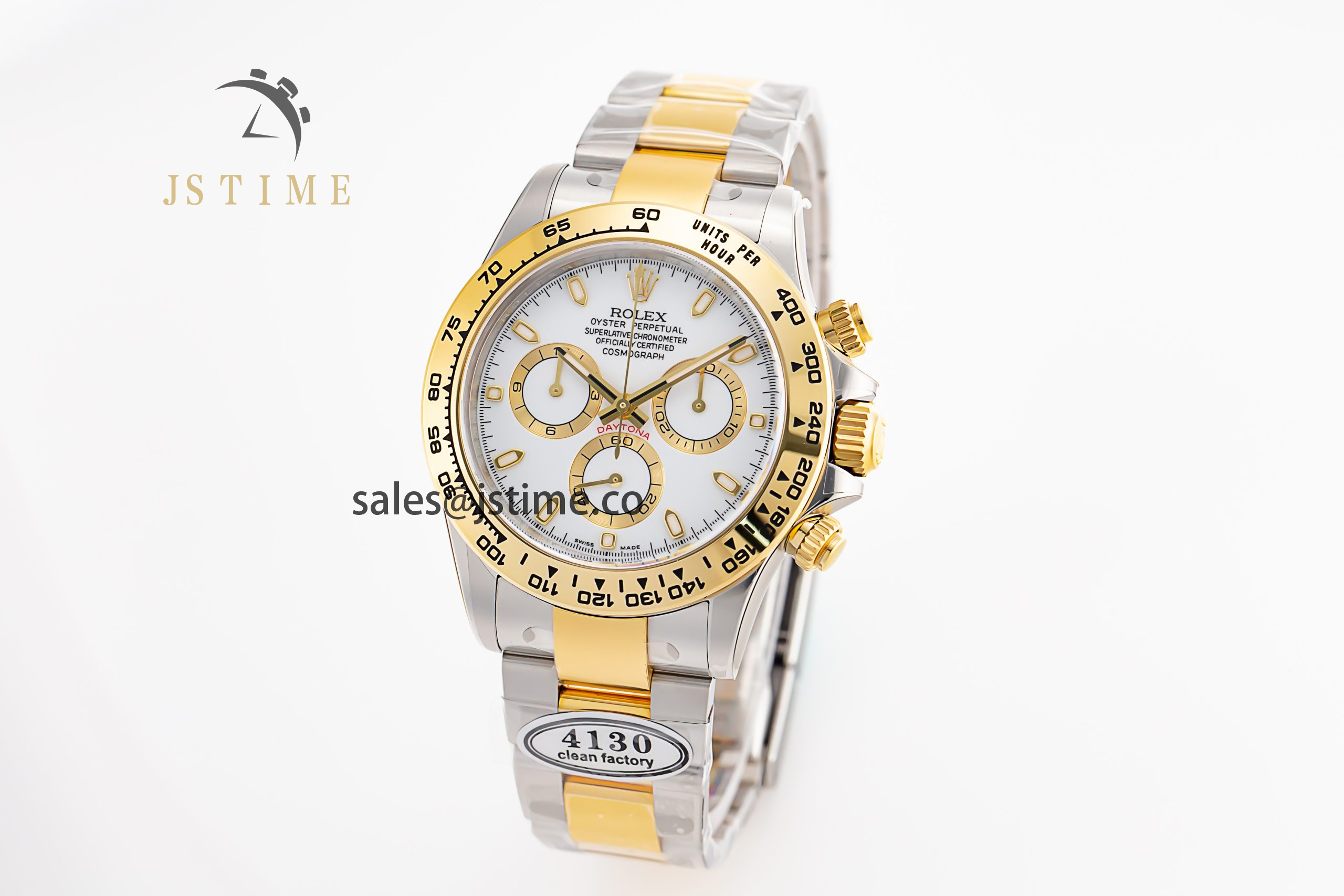 Daytona 116503 Clean Factory 1:1 Best Edition 904L SS Case and Bracelet White Dial SA4130