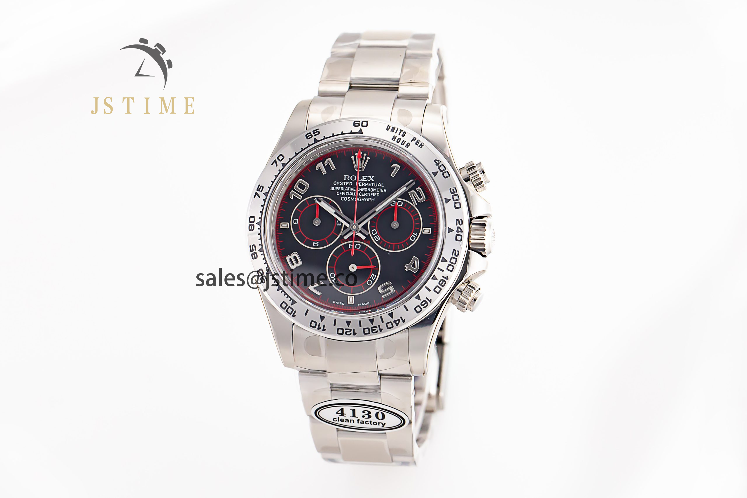 Daytona 116509 Clean 1:1 Best Edition 904L SS Case Black Dial on SS Bracelet SA4130 V2
