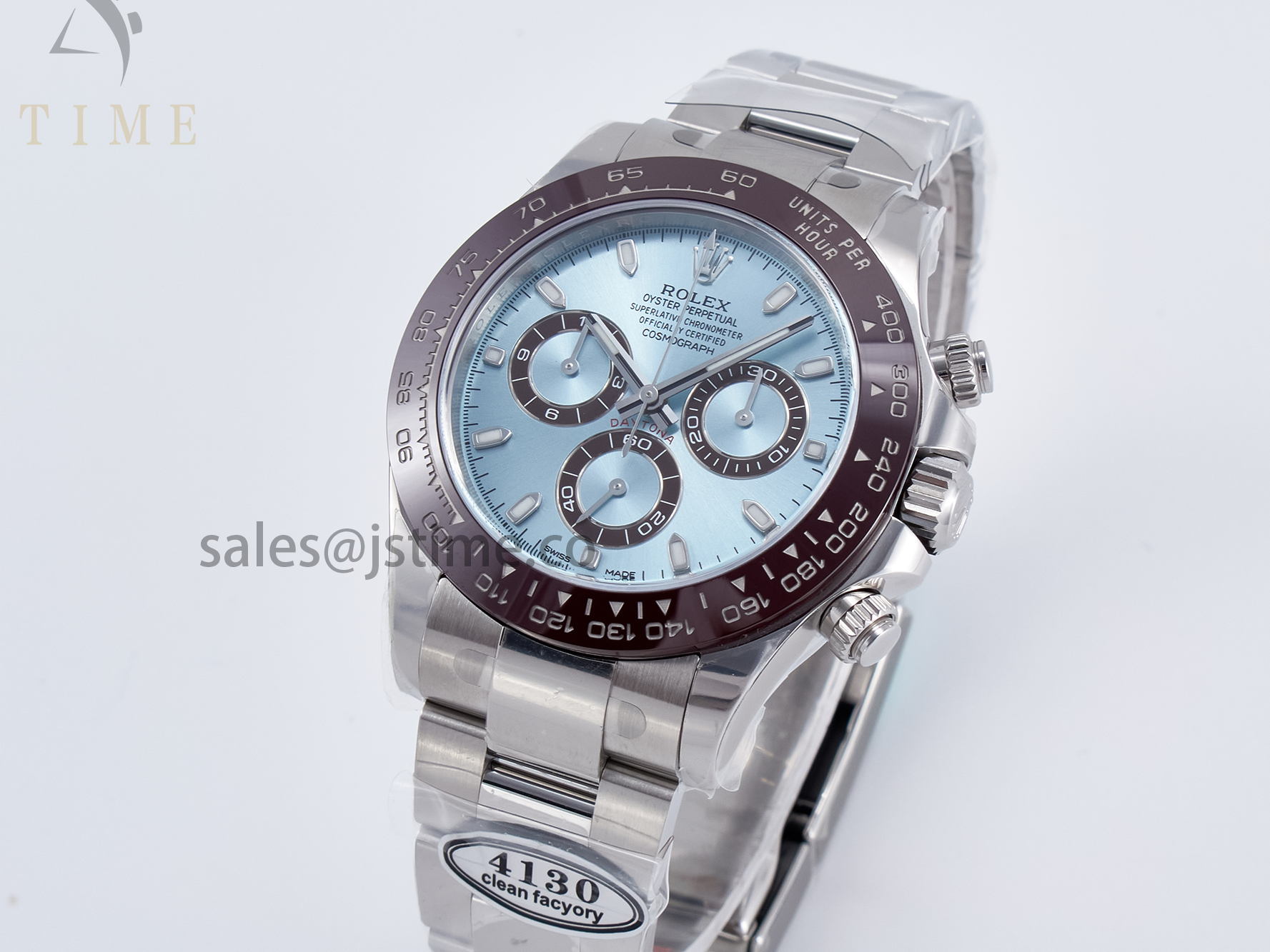Daytona 116506 Clean 1:1 Best Edition Ice Blue Dial Markers on SS Bracelet SA4130 v2