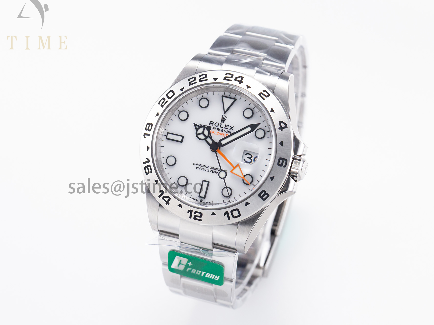Explorer II 42mm 226570 904L SS C+F 1:1 Best Edition White Dial on Bracelet VR3285 CHS