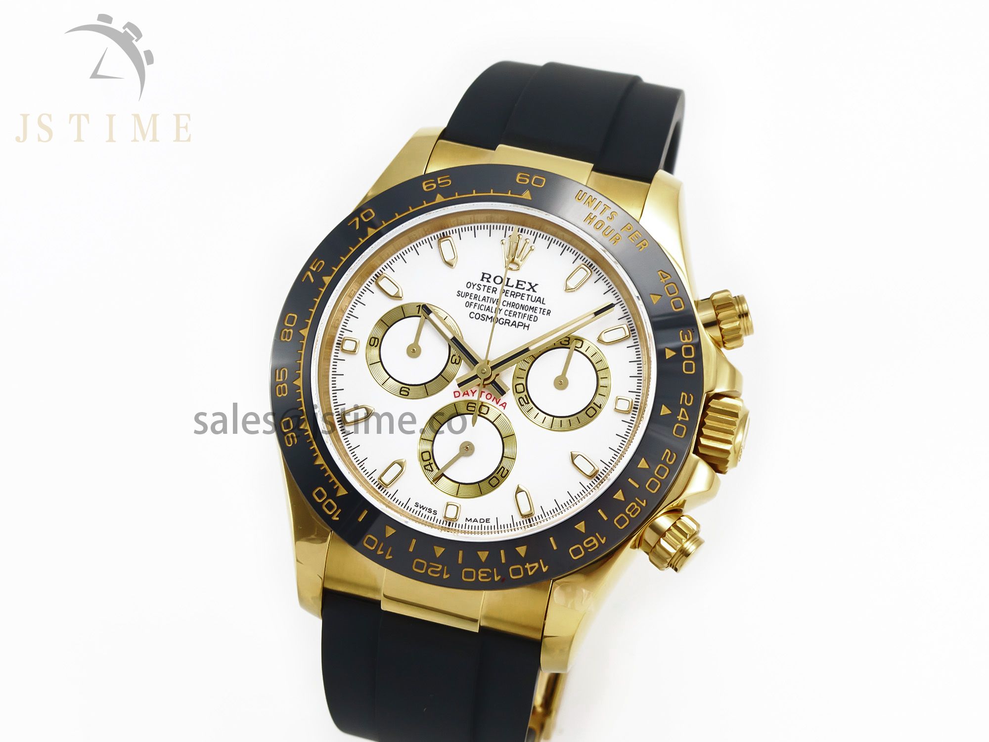 Daytona 116518 QF 1:1 Best Edition White Dial on Oysterflex Strap SH4130 V3 (Gain Weight)