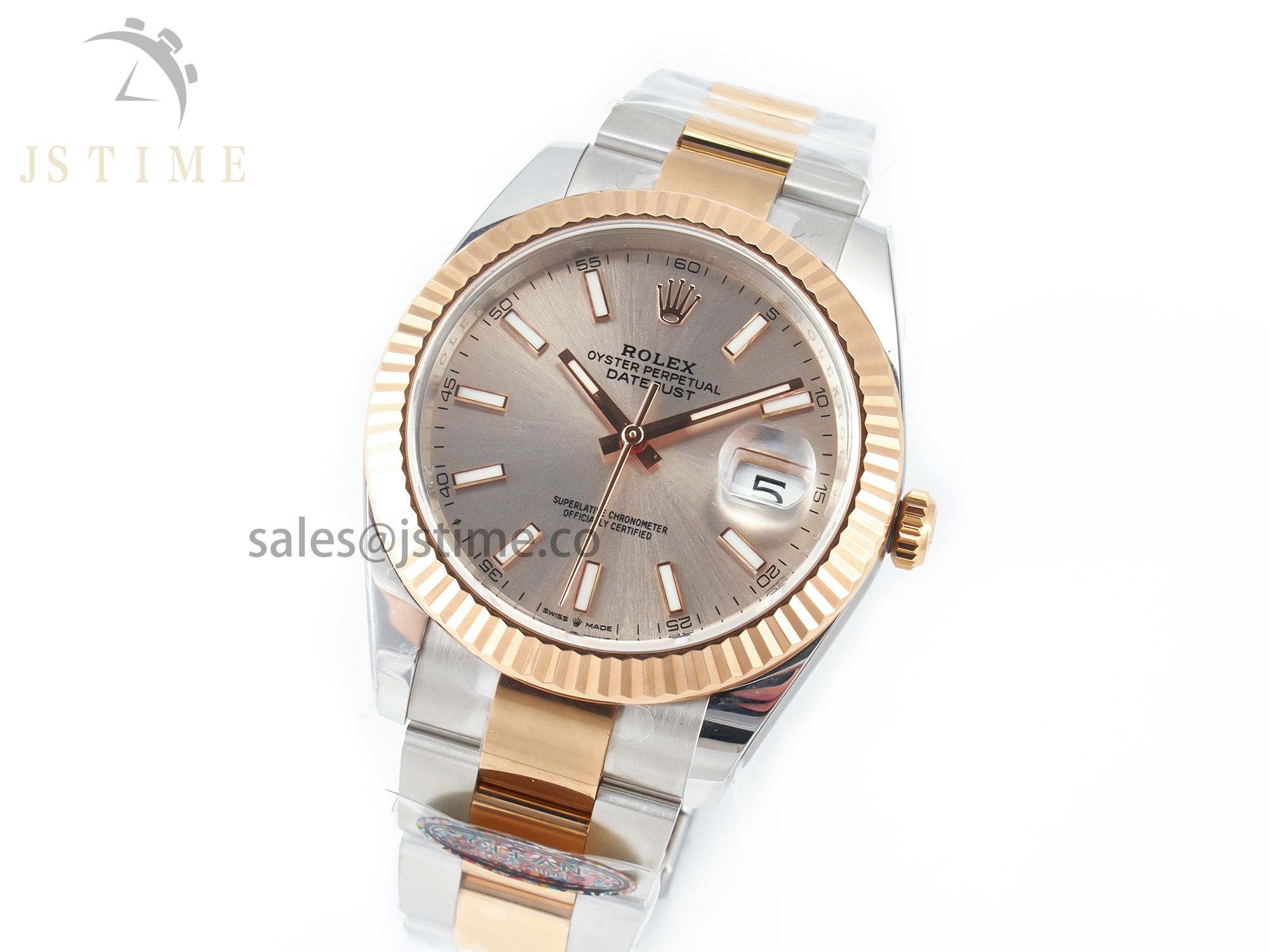 DateJust 41 126331 Clean 904L SS/RG 1:1 Best Edition Champagne Dial on Oyster Bracelet VR3235