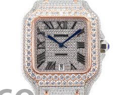 Santos De 40mm TWF 1:1 Best Edition Diamond Dial SS/RG Dia/Rmn A2824 - Image 3