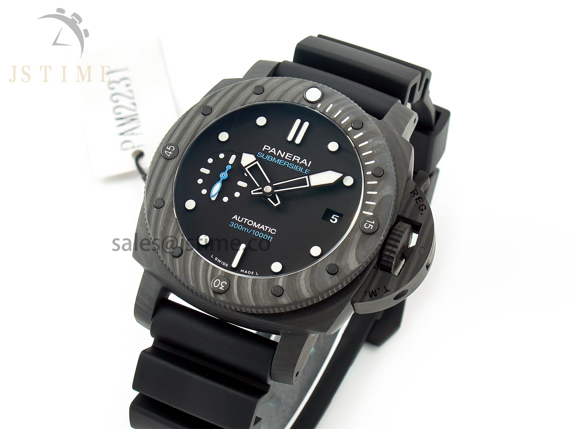 PAM2231 Carbotech 42mm VSF Best Edition Black Dial on Black Rubber Strap P.900 Super Clone