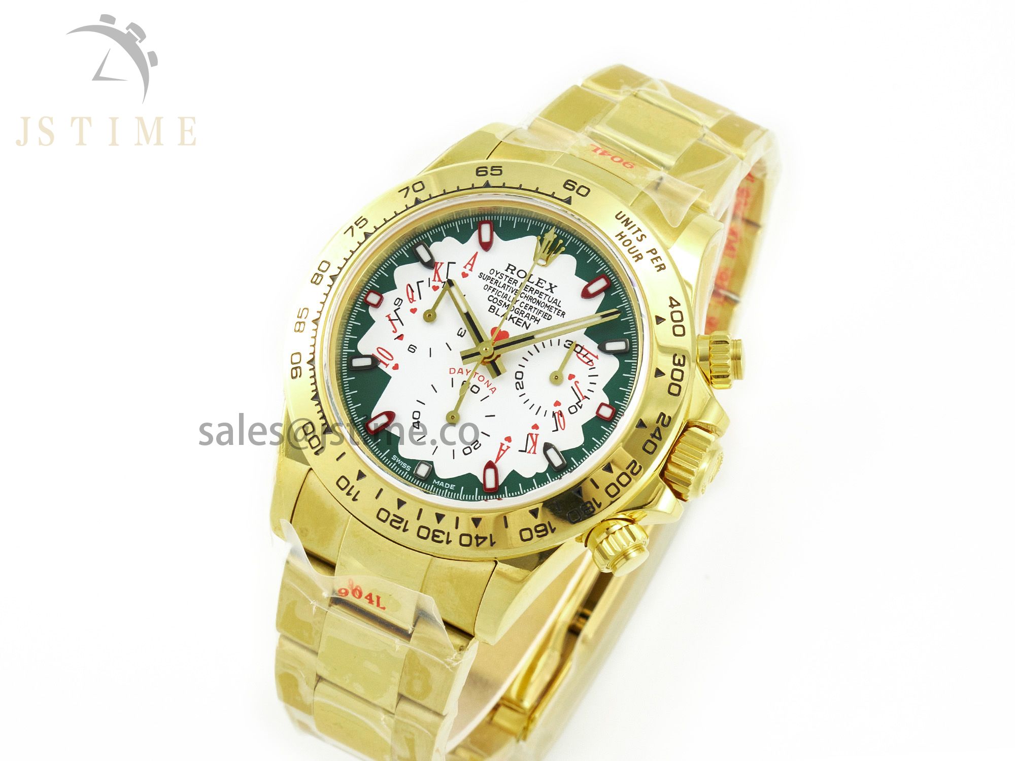Daytona YG Noob Best Edition Green/White Dial on YG Oyster Bracelet SA4130