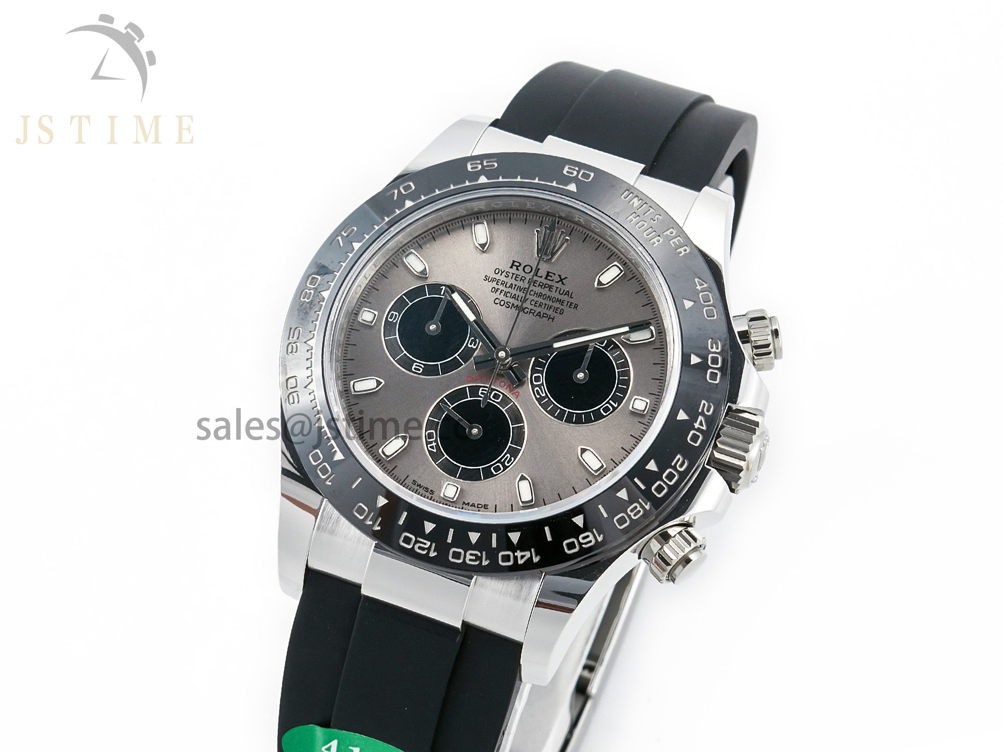 Daytona 116519 APS 1:1 Best Edition 904L SS Case Grey Dial on Oysterflex Strap SH4130 (Gain Weight)