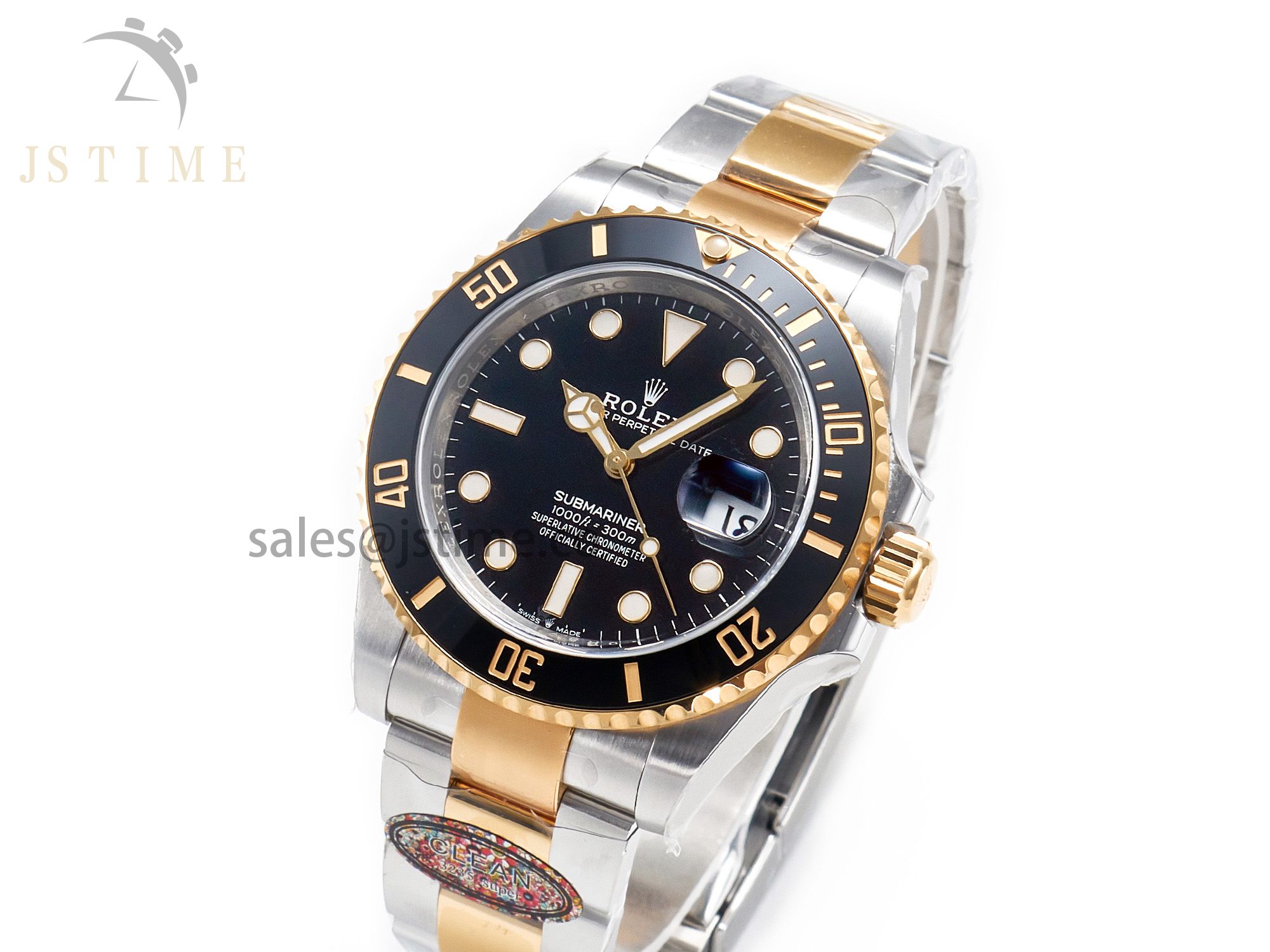 Submariner 126613LN 41mm Clean 1:1 Best Edition YG/SS Black Dial VR3235