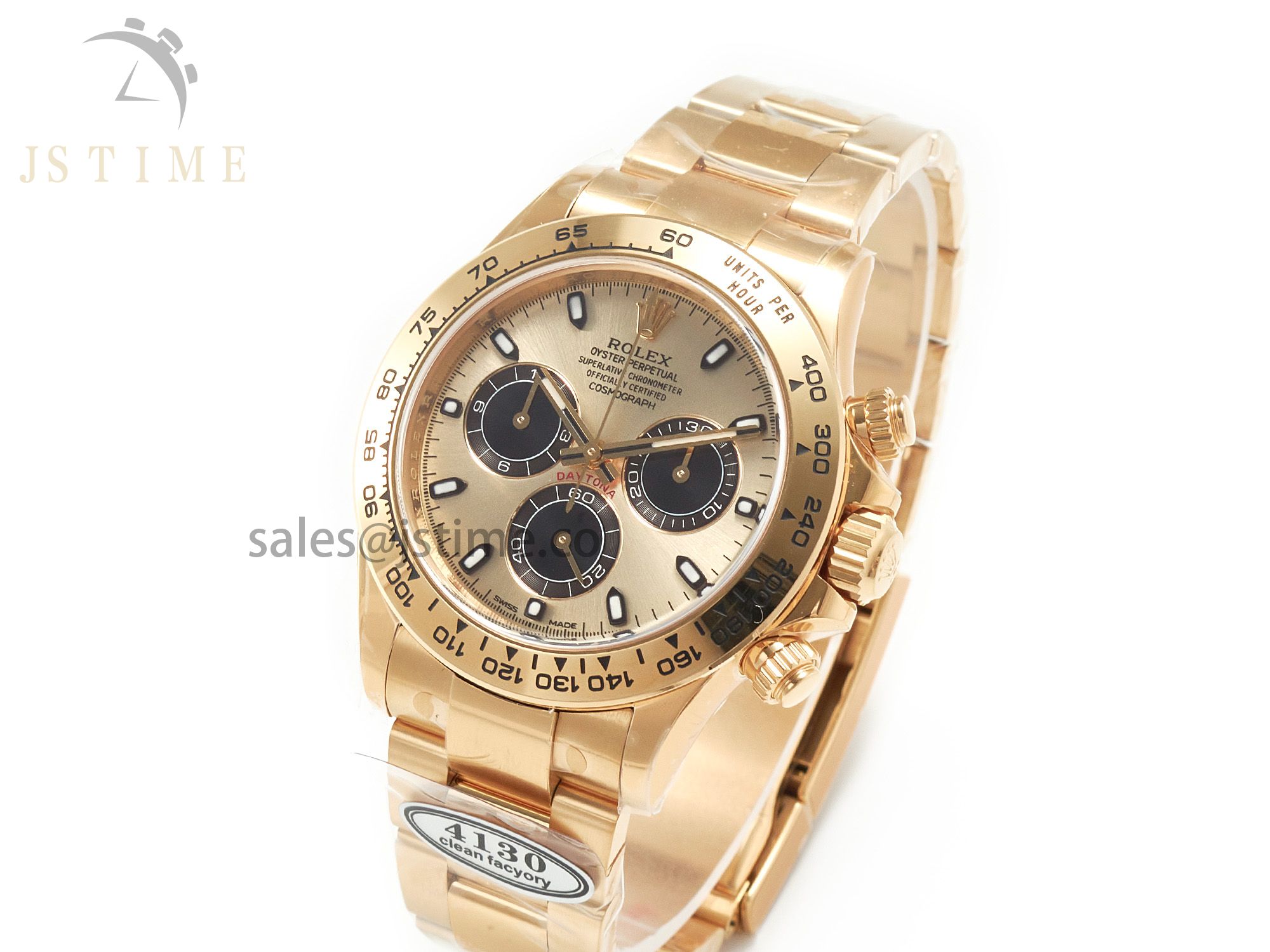 Daytona 116508 Clean Best Edition 904L Steel YG/Black Dial on YG Bracelet SA4130