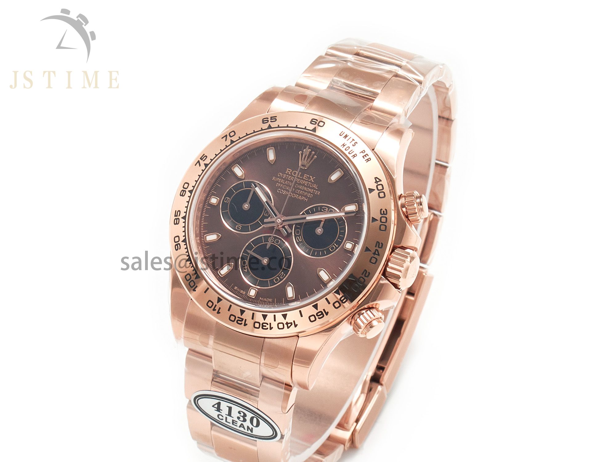 Daytona 116505 RG Clean 1:1 Best Edition Brown Stick Dial on RG Bracelet A4130