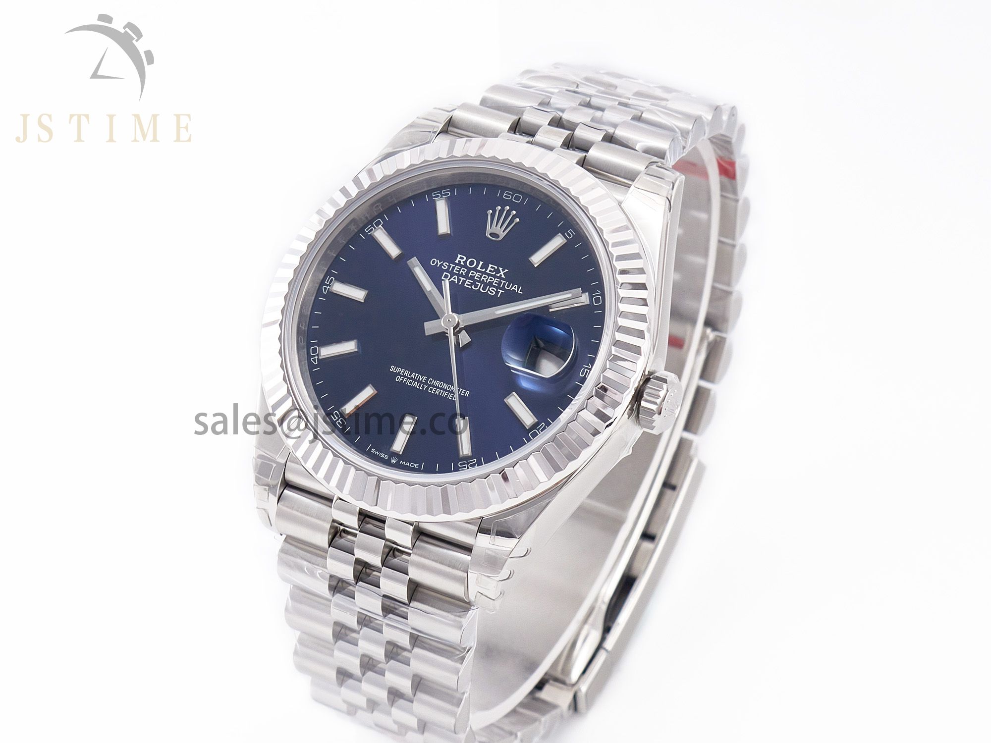 DateJust 41 126334 904L SS VSF 1:1 Best Edition Blue Dial on Jubilee Bracelet VS3235