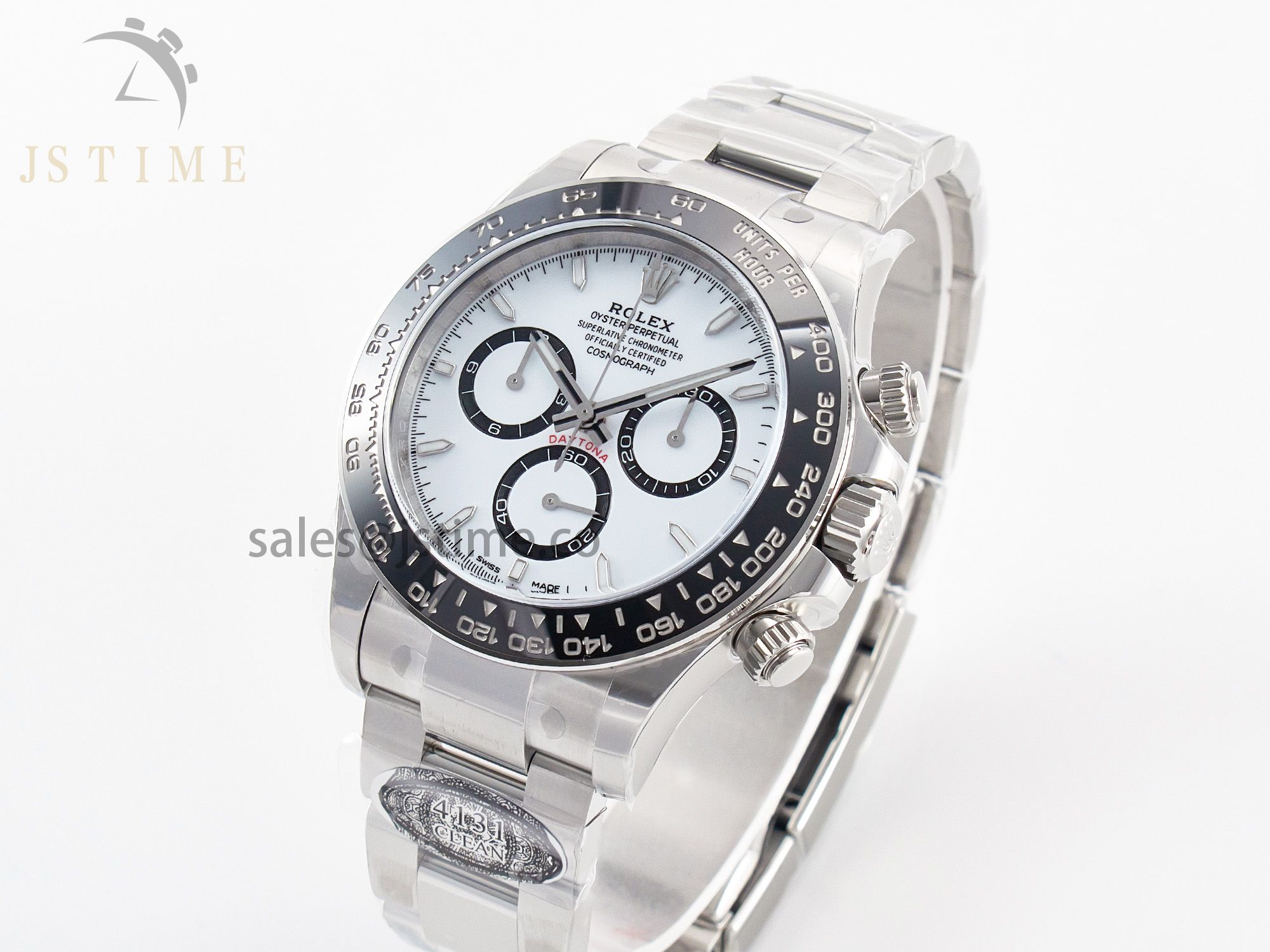 Daytona 126500 Panda Clean 1:1 Best Edition 904L SS Case and Bracelet White Dial SH4131
