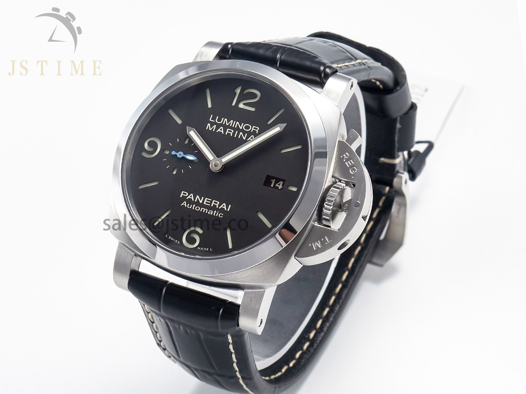 PAM1312 W VSF 1:1 Best Edition Black Dial on Black Leather Strap P.9010 Clone