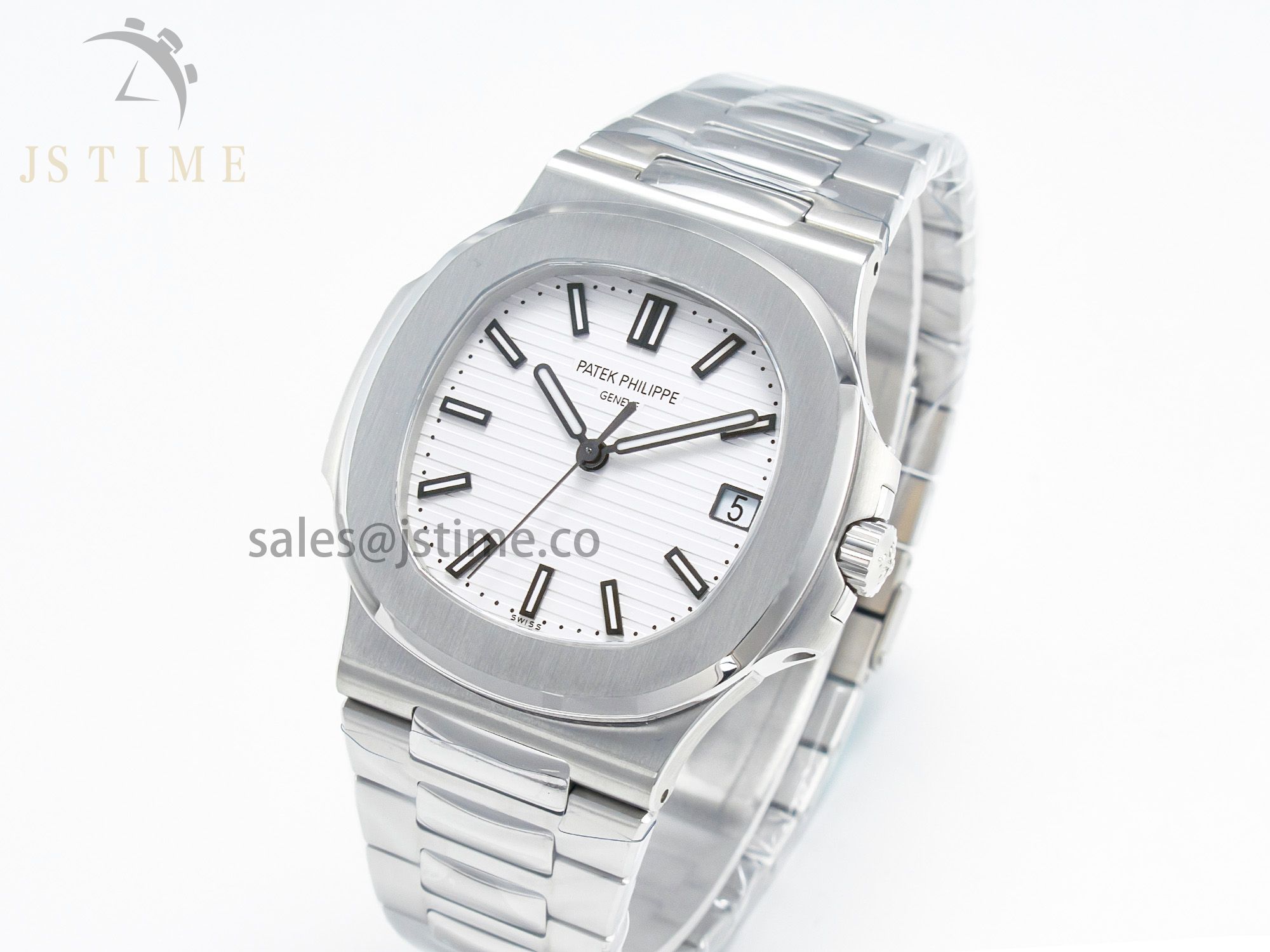 Nautilus 5711/1A PPF 1:1 Best Edition White Textured Dial on SS Bracelet 324CS V3