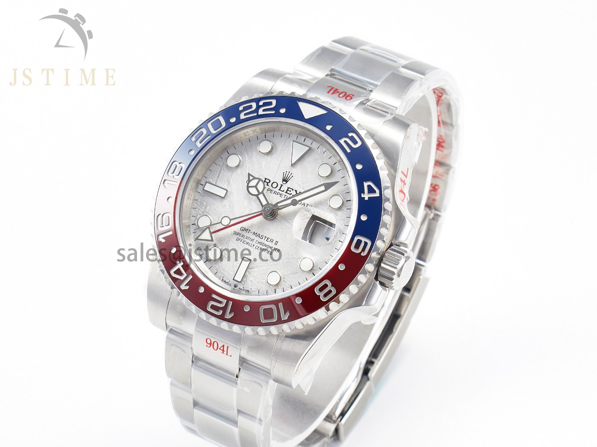 GMT-Master II 126719 BLRO Blue/Red Ceramic GMF Best Edition Meteorite Dial on Bracelet A3285 CHS