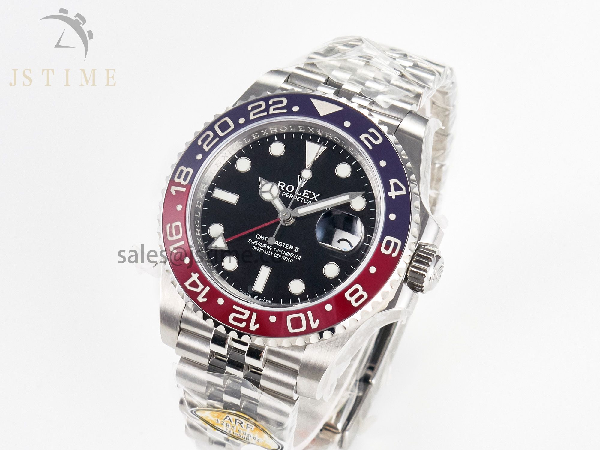 GMT-Master II 126710 BLRO Blue/Red Ceramic 904L ARF 1:1 Best Edition on Jubilee Bracelet SH3285 V3