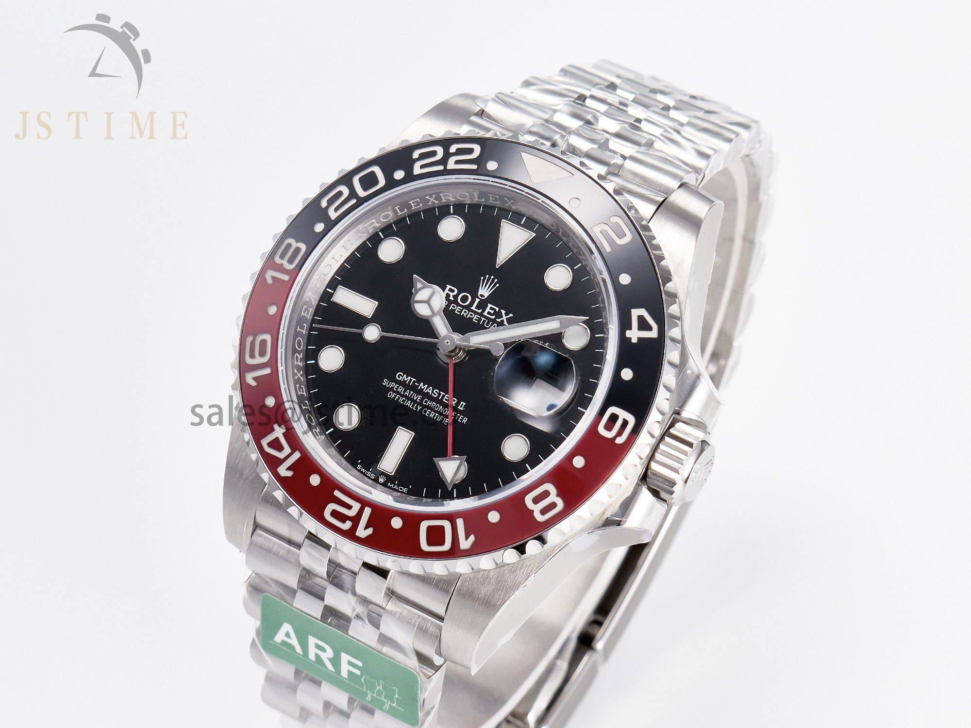 GMT-Master II 126710 LNRO Black/Red Ceramic 904L ARF 1:1 Best Edition on Jubilee Bracelet SH3285 CHS V3