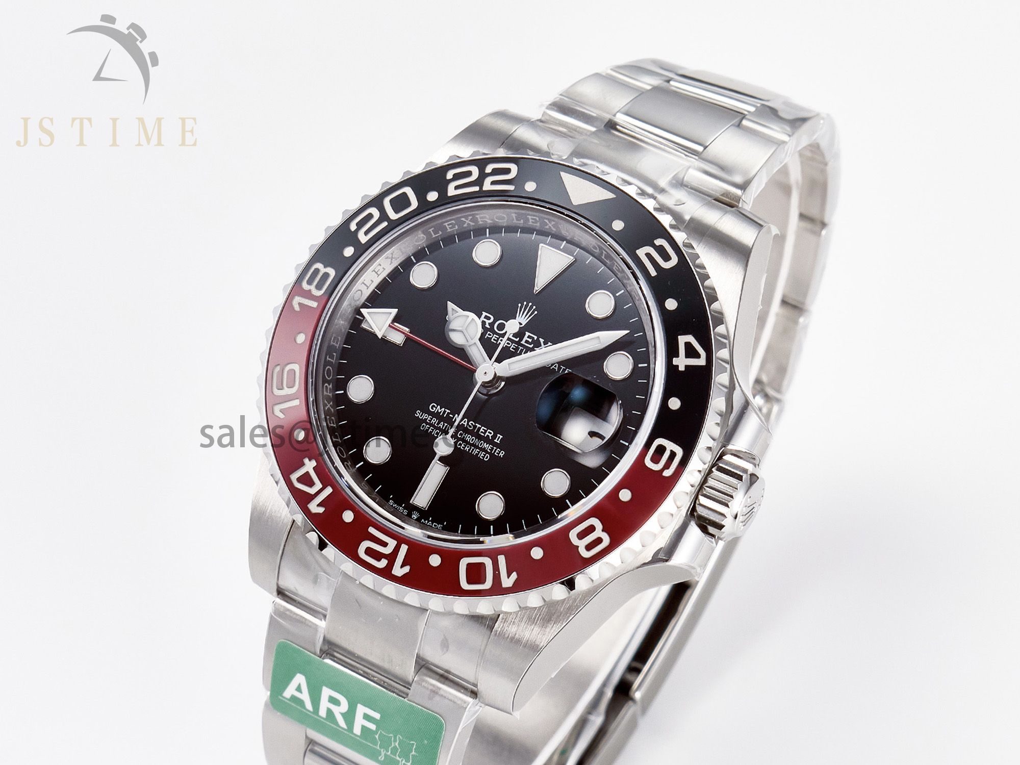GMT-Master II 126710 LNRO Black/Red Ceramic 904L ARF 1:1 Best Edition on Oyster Bracelet SH3285 CHS V3