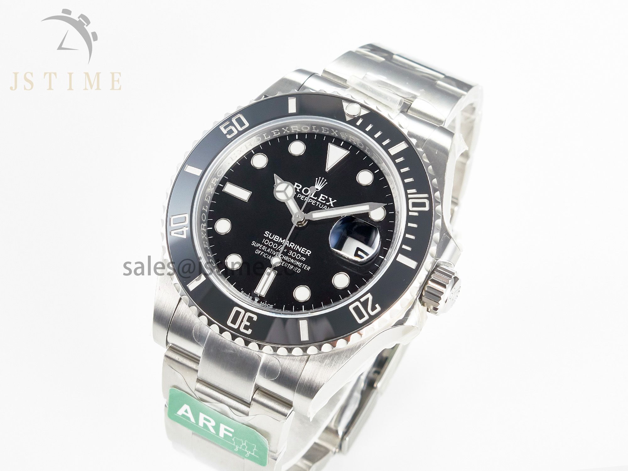 Submariner 126610 LN Black 904L Steel ARF 1:1 Best Edition on SS Bracelet SH3235