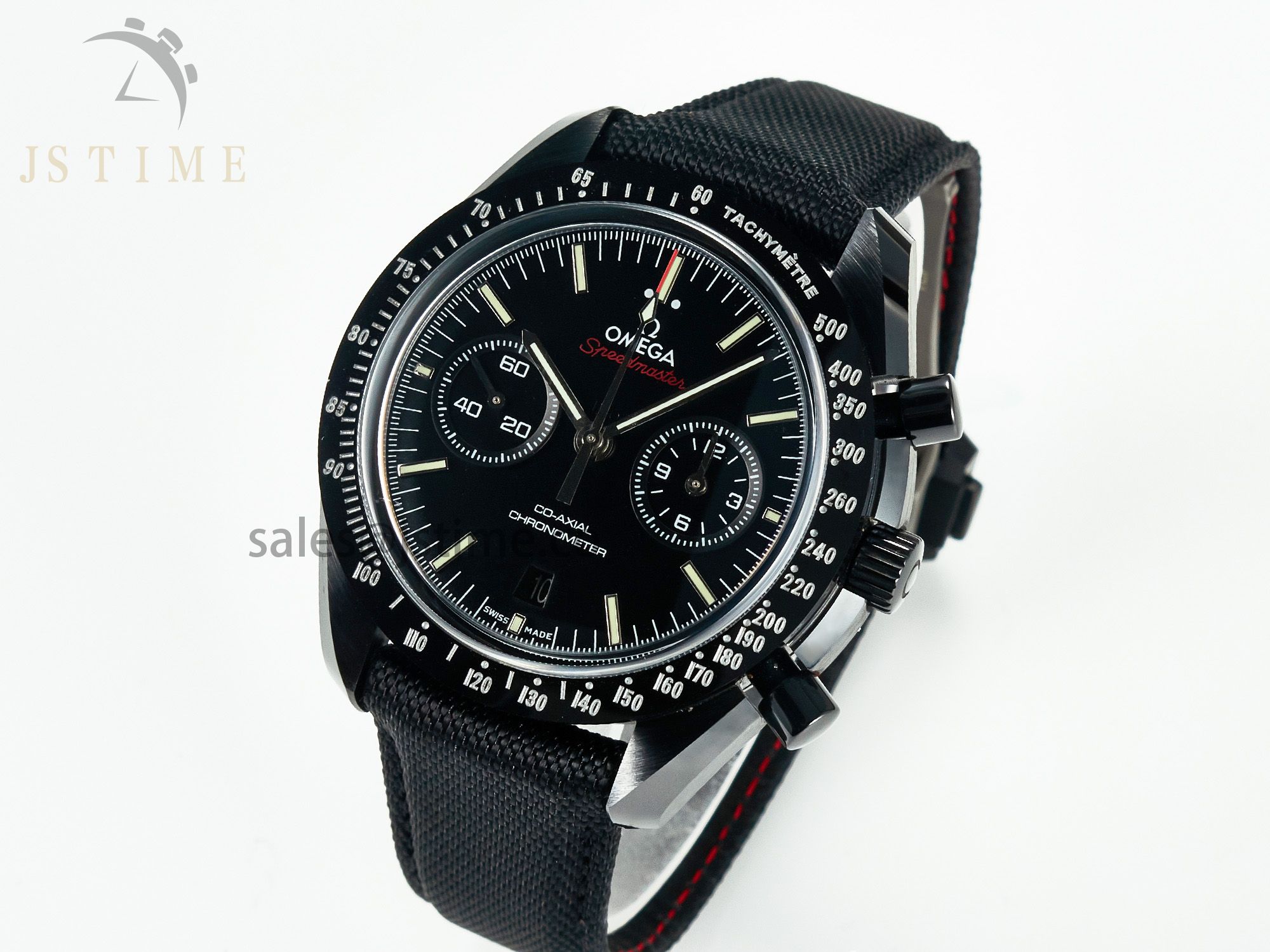 Speedmaster "Dark Side of The Moon" Real Ceramic N1F 1:1 Best Edition on Nylon Strap A9900