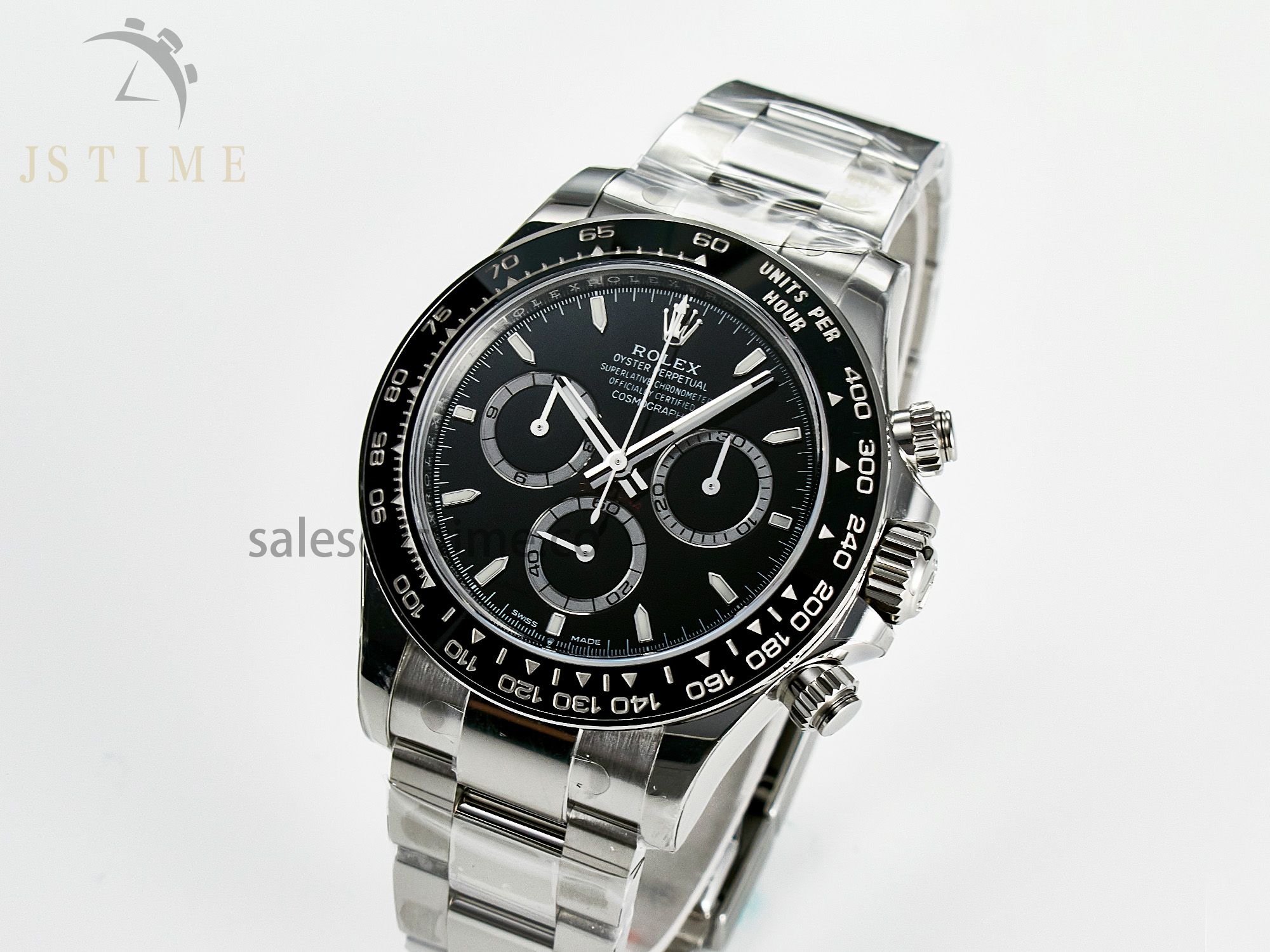 Daytona 126500 VSF 1:1 Best Edition 904L Steel Black Dial on SS Braclet DD4131