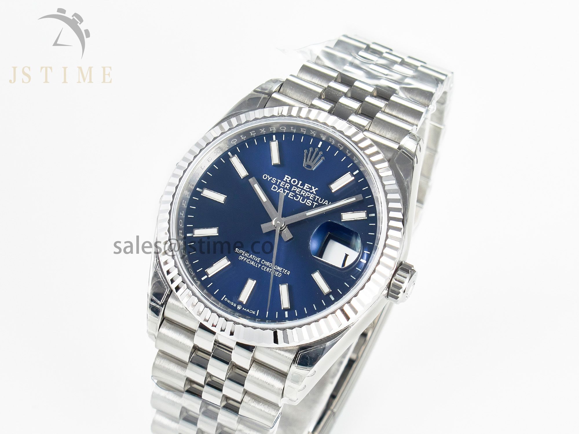 DateJust 36 126234 904L SS VSF 1:1 Best Edition Blue Dial on Jubilee Bracelet VS3235