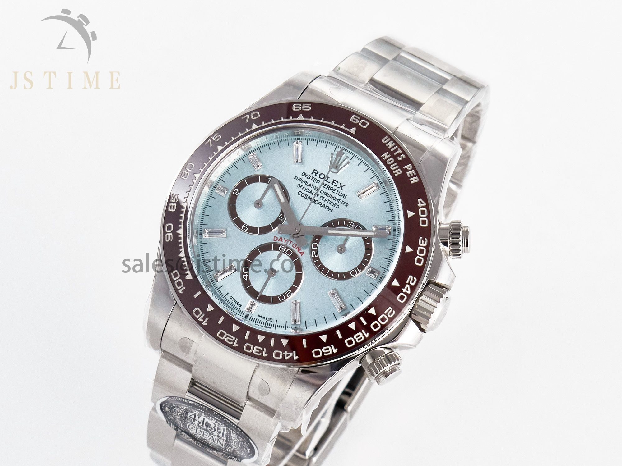 Daytona 126506 Clean 1:1 Best Edition 904L Steel Ice Blue Dial Crystral Markers on SS Braclet SH4131
