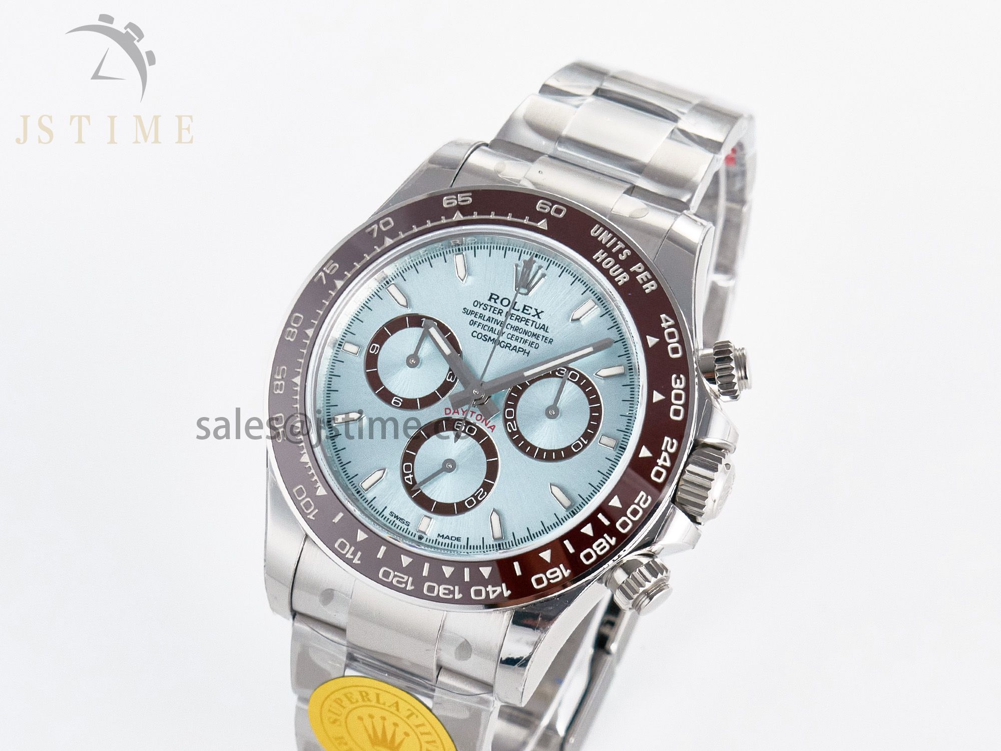 Daytona 126506 VSF 40mm SS 1:1 Best Edition Ice Blue Stick Dial on SS Bracelet SA4131 Super Clone