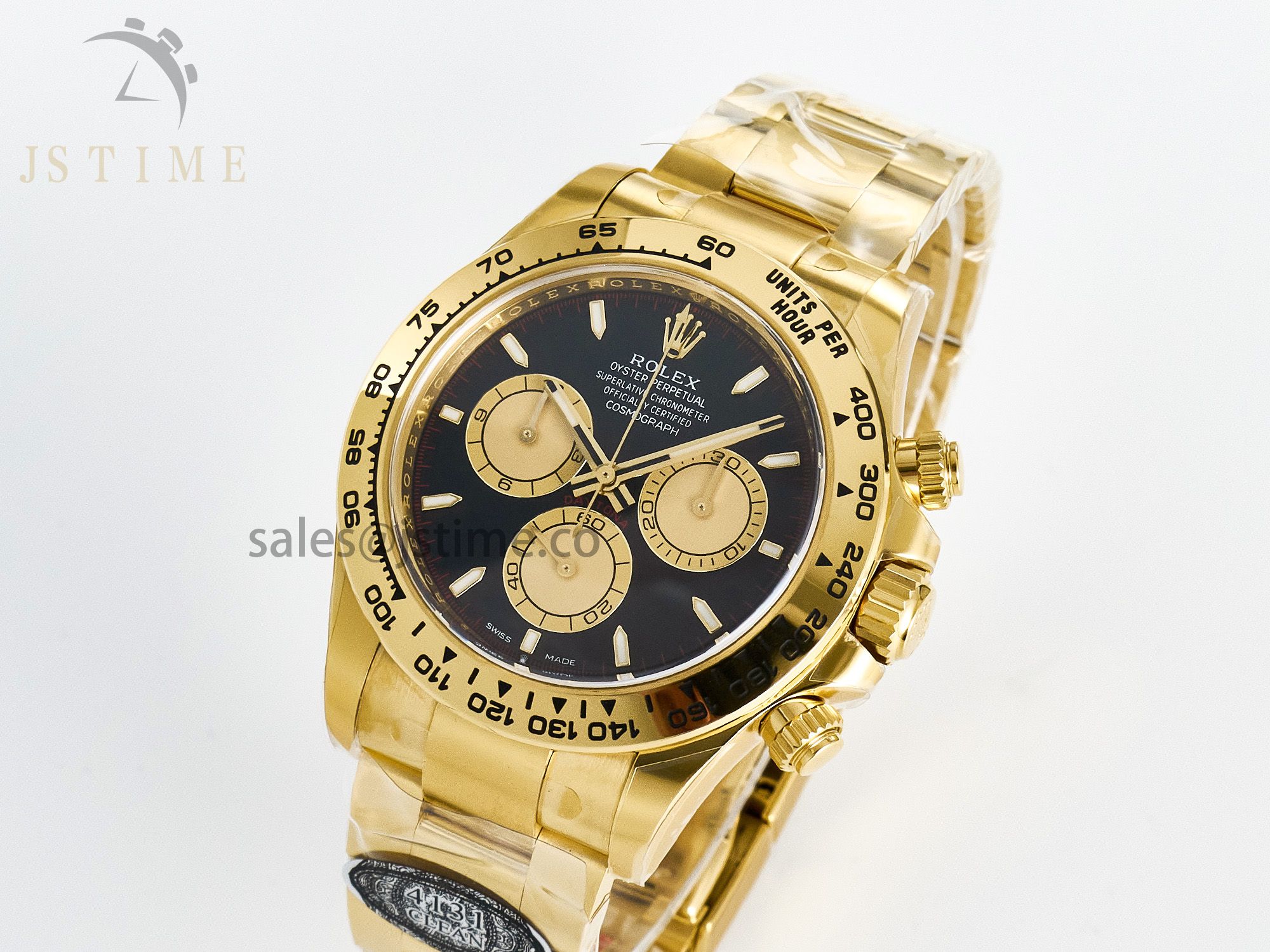 Daytona 126508 Clean 1:1 Best Edition Black/YG Dial on YG Bracelet SH4131