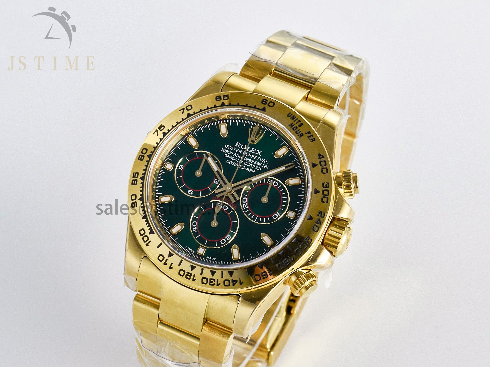 Daytona 116508 ZF 1:1 Best Edition Green Dial on YG Bracelet SH4130 (Gain Weight)