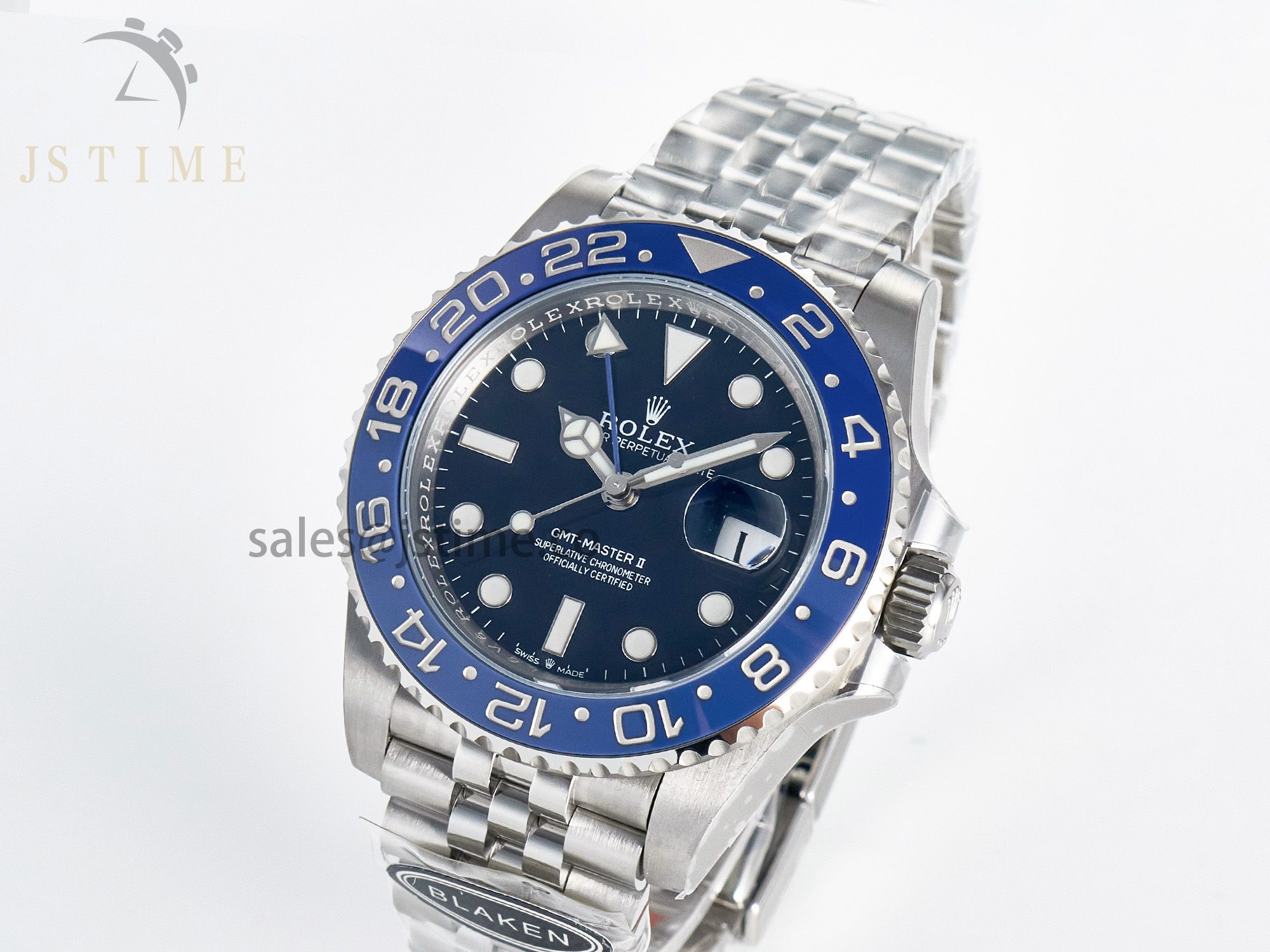 GMT-Master II 126716 BLAKEN 904L 1:1 Best Edition Blue Dial on SS Jubilee Bracelet SH3285