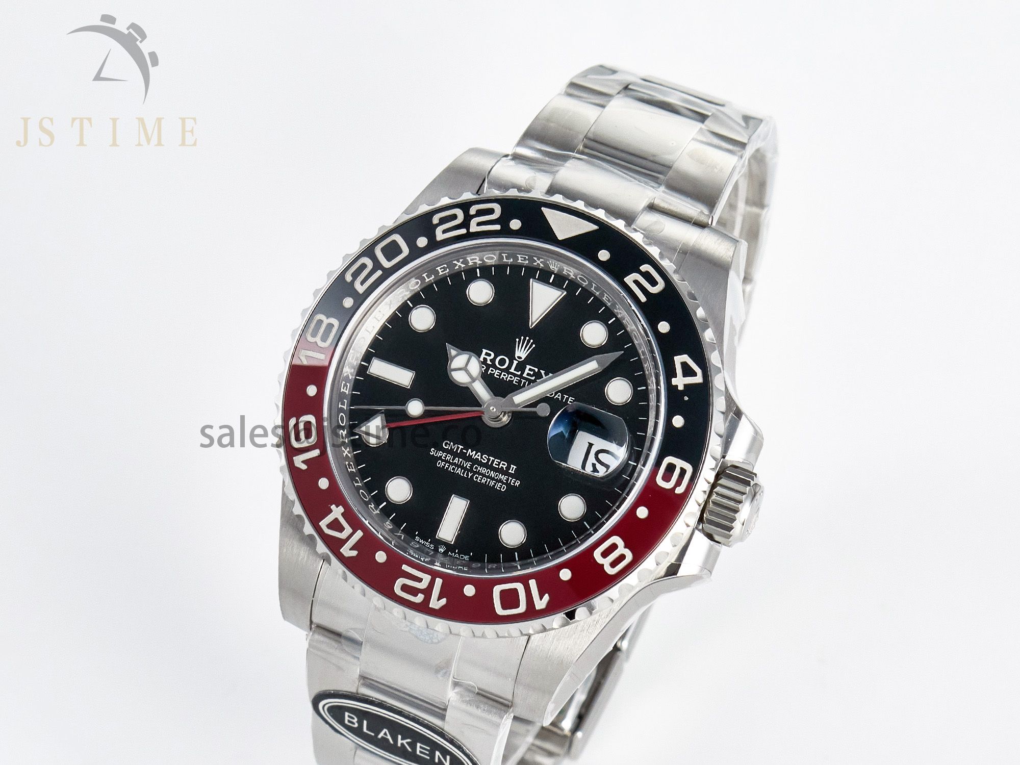 GMT-Master II 126719 BLAKEN 904L 1:1 Best Edition Black Dial on SS Bracelet SH3285