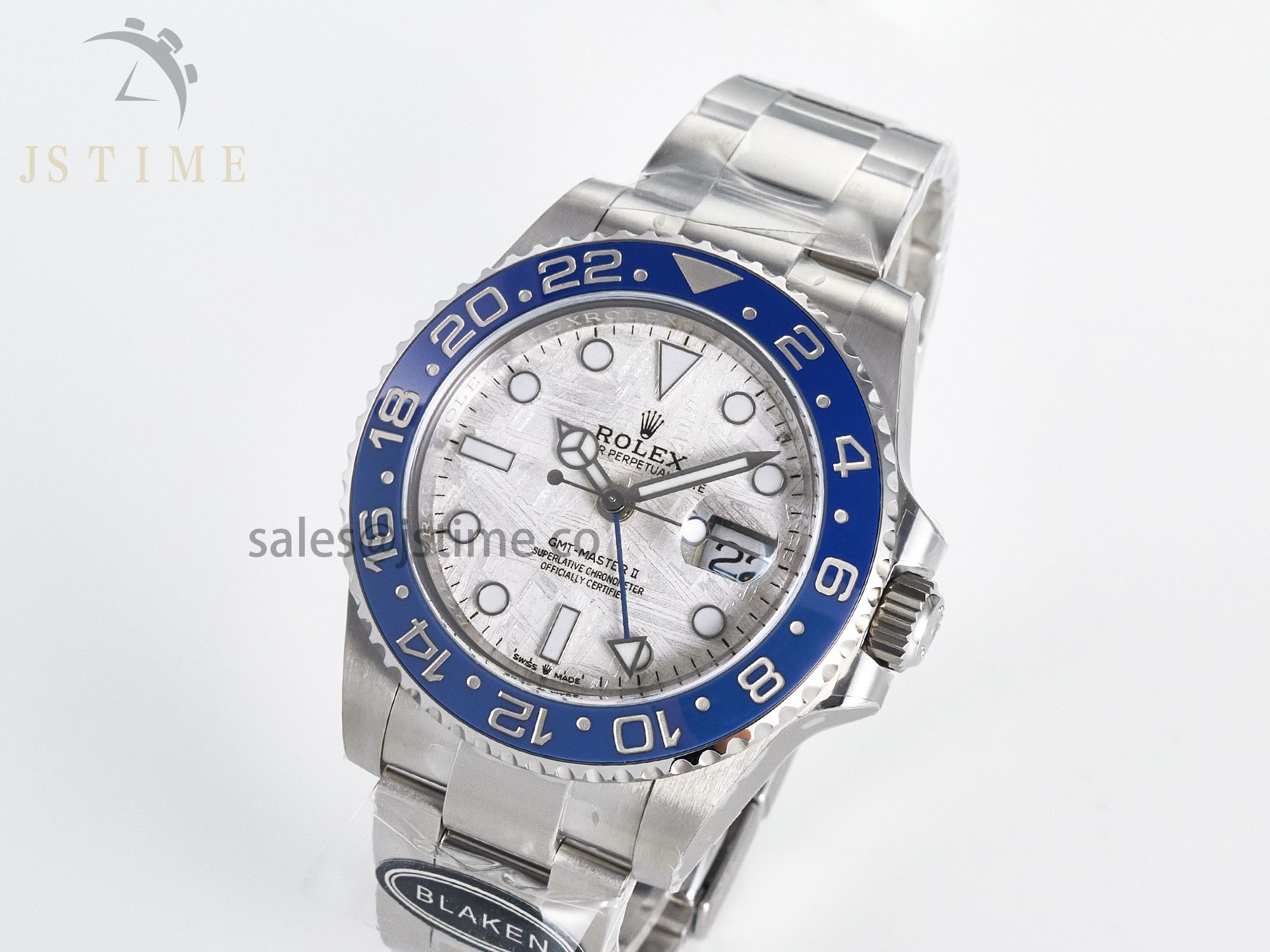 GMT-Master II 126716 BLAKEN 904L 1:1 Best Edition Meteorite Dial on SS Bracelet SH3285