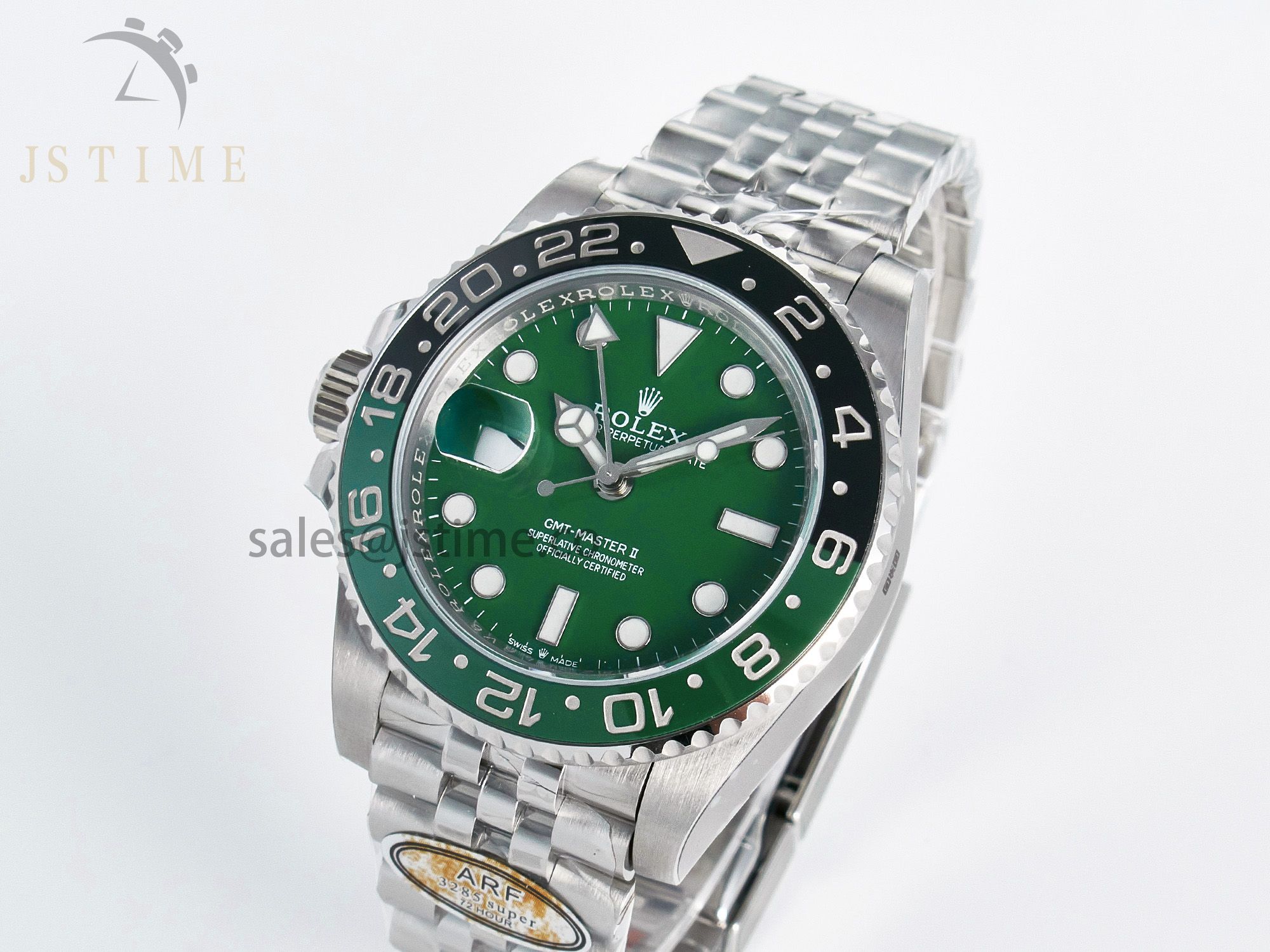 GMT-Master II 126729 VTNR ARF 1:1 Best Edition Green Dial On SS Jubilee Bracelet SH3285 CHS